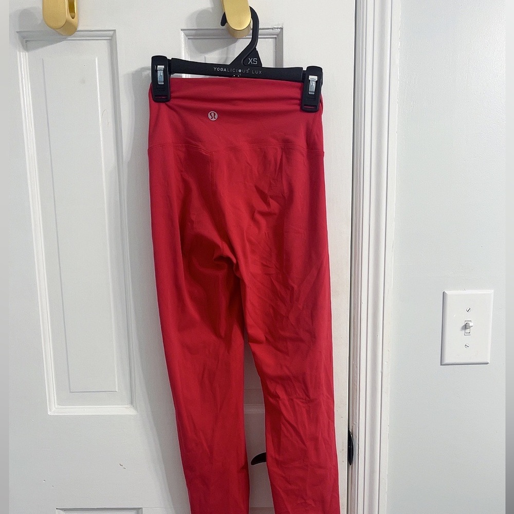 lululemon align leggings size two pinkish red